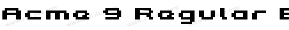 Acme 9 Regular Bold Xtnd手机版字体转换
